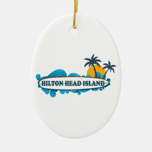 Hilton Head Island. Julgransprydnad Keramik