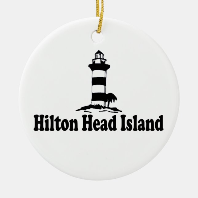 Hilton Head Island. Julgransprydnad Keramik (Framsidan)