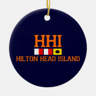 Hilton Head Island. Julgransprydnad Keramik