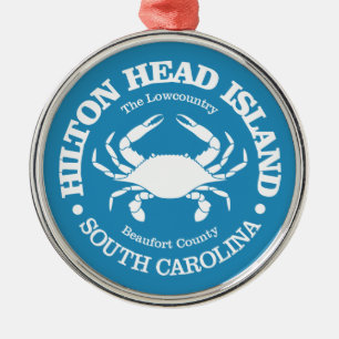 Hilton Head Island (krabba) Julgransprydnad Metall