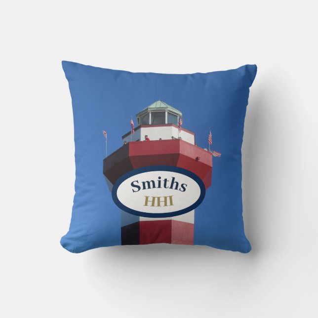Hilton Head Island Lighthouse Dekorativ kudde (Framsida)