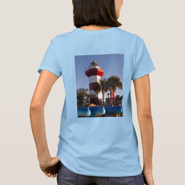 Hilton Head Island Lighthouse och Anchor T-Shirt (Baksida)