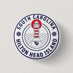 Hilton Head Island Lighthouse Retro Sunset Knapp