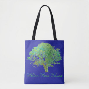 Hilton Head Island live oak träd Tote Bag Tygkasse