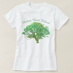 Hilton Head Island SC Live Oak Träd T Shirt
