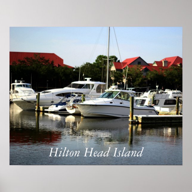 Hilton Head Island Shelter Cove Marina Poster (Framsidan)