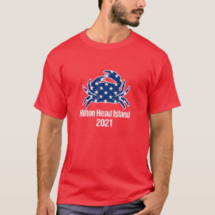 Hilton Head Island South Carolina 4:e juli Beac T Shirt