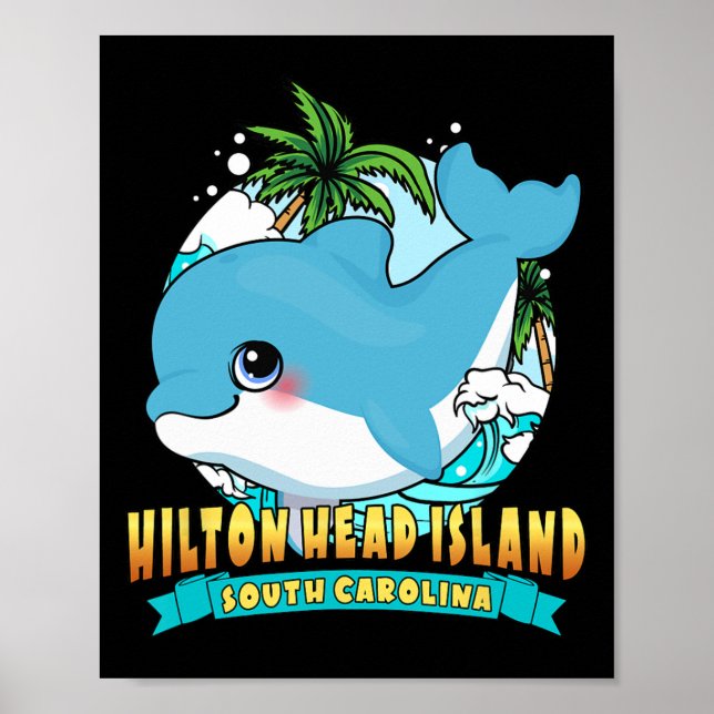 Hilton Head Island South Carolina Ba Poster (Framsidan)