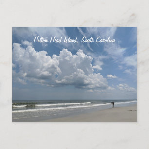 Hilton Head Island South Carolina Beach Clouds Vykort