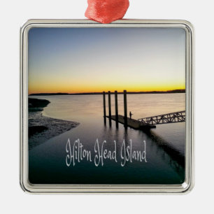 Hilton Head Island South Carolina Julgransprydnad Metall