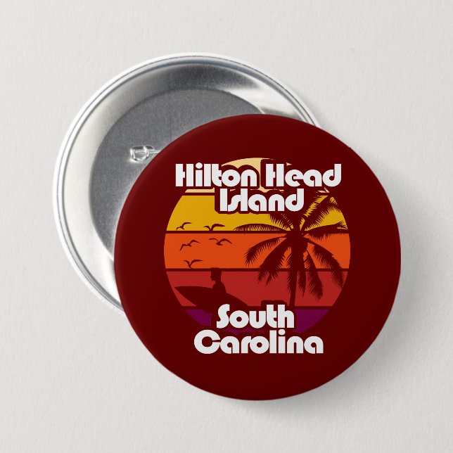 Hilton Head Island South Carolina Knapp (Framsida & baksida)