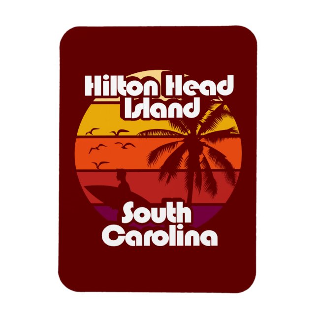 Hilton Head Island South Carolina Magnet (Vertikal)