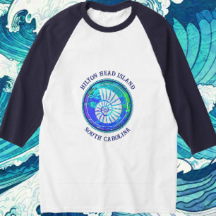 Hilton Head Island South Carolina Sea Snäcka T Shirt