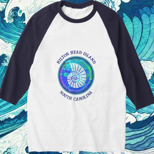 Hilton Head Island South Carolina Sea Snäcka T Shirt (Skapare uppladdad)