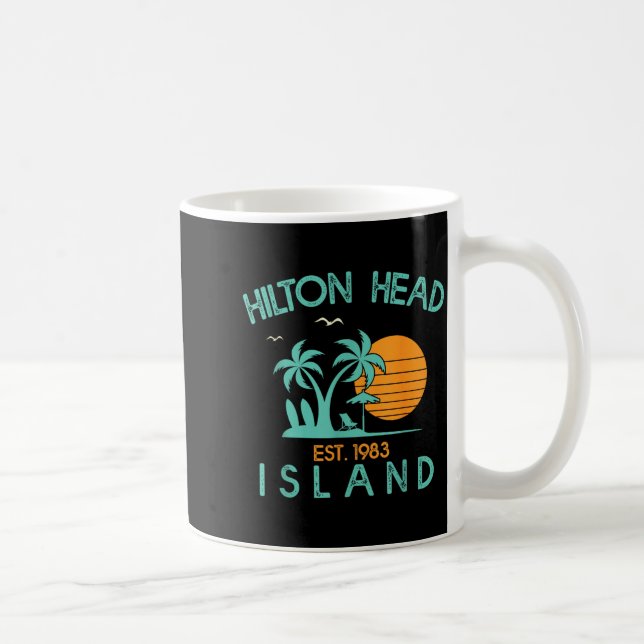 Hilton Head Island South Carolina Strand Tropisk Kaffemugg (Höger)