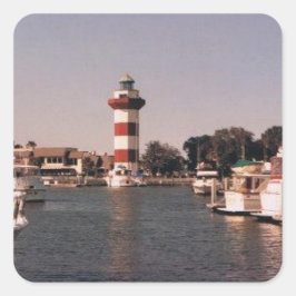 Hilton Head Island Sticker Fyrkantigt Klistermärke