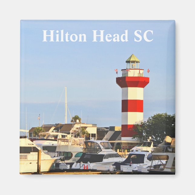 Hilton Head Lighthouse, fotografi, på Magnet (Framsidan)