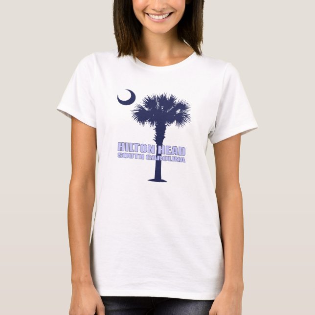 Hilton Head (palmetto) 2 T Shirt (Framsida)