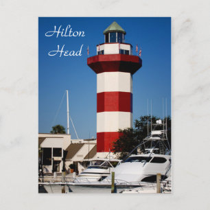 Hilton Head, SC Harbour Town Lighthouse Postcard Vykort