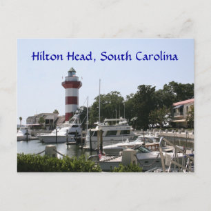 Hilton Head, SC Harbour Town Lighthouse Postcard Vykort