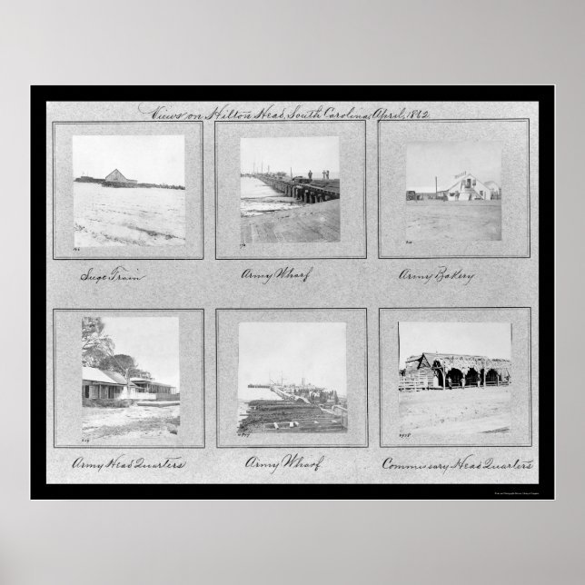 Hilton Head, SC Photo Vignettes 1862 Poster (Framsidan)