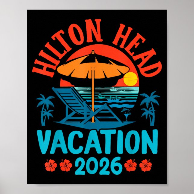 Hilton Head South Carolina 2026 Family Vacation Be Poster (Framsidan)