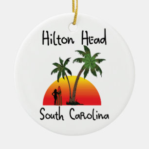 Hilton Head South Carolina Julgransprydnad Keramik