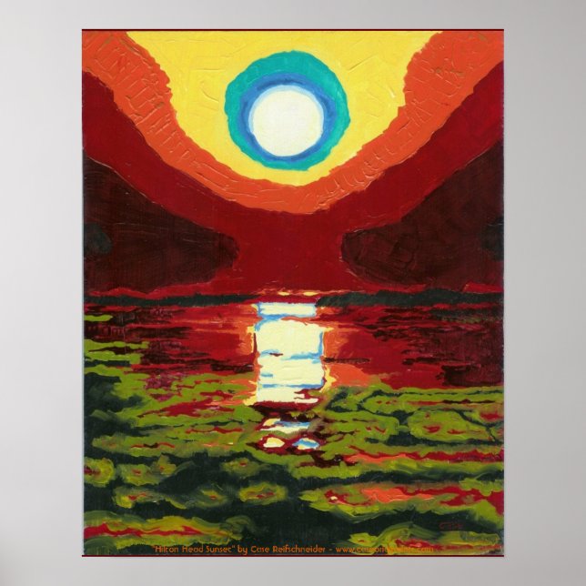 Hilton Head Sunset Poster (Framsidan)