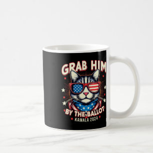 Him av Ballot Kamala 2024 Cat Lovers USA flagga Kaffemugg