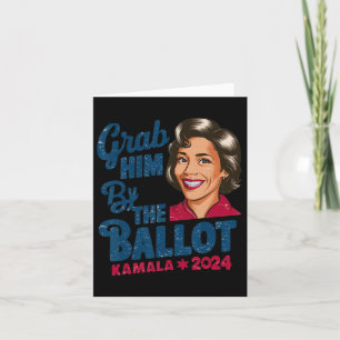 Him från Ballot Kamala 2024 Funny Harris Electio Kort