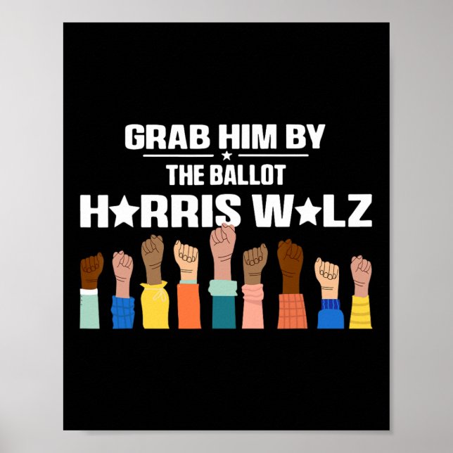 Him från Ballot Kamala 2024 Funny Harris Electio Poster (Framsidan)