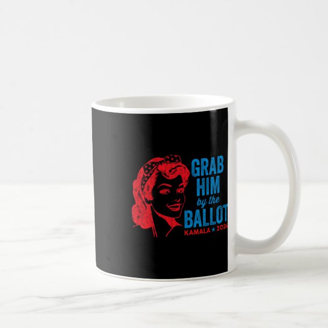 Him från valet 2024 av Ballot Funny Kamala Harris Kaffemugg (Höger)