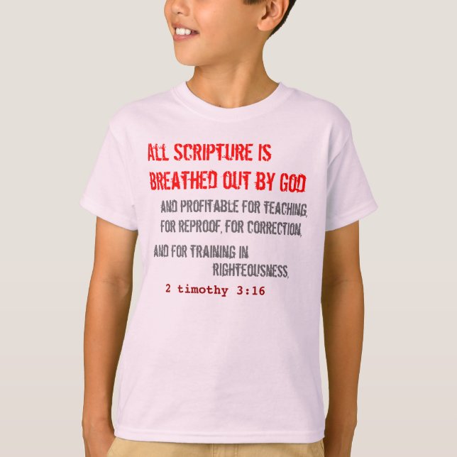 HIM (ungdom): All Scripture är utandlad... T-shirt (Framsida)