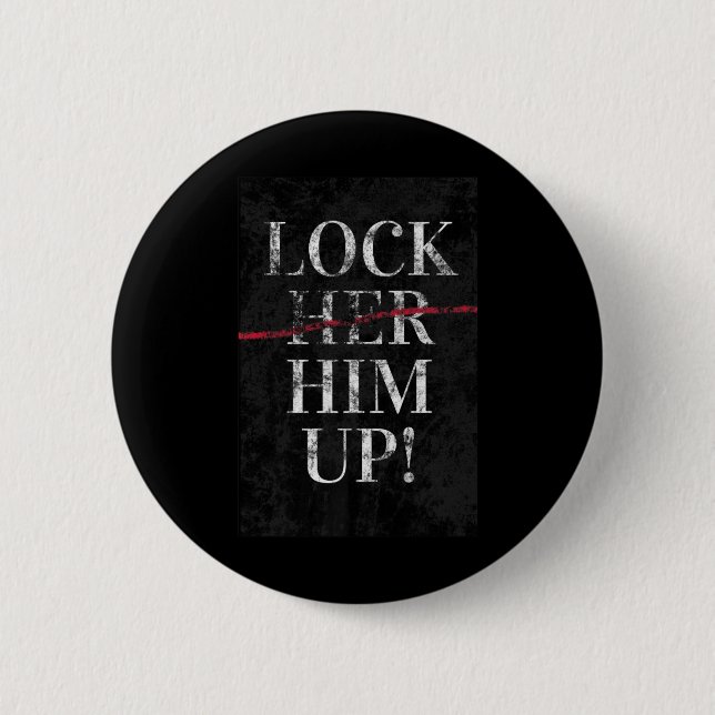 Him Up Anti Trump Funny Mike Flynn Pro Hillary Knapp (Framsida)