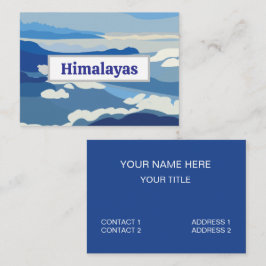 Himalaya bergen Asien Resa Visitkort