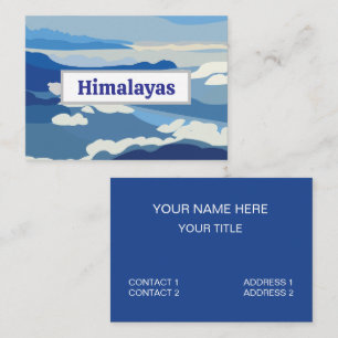 Himalaya bergen Asien Resa Visitkort