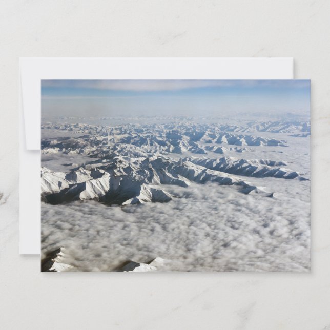 Himalaya-bergen under moln - Tibet Inbjudningar (Framsida)