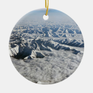 Himalaya-bergen under moln - Tibet Julgransprydnad Keramik