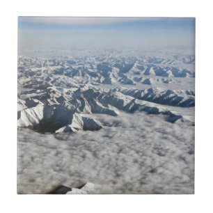 Himalaya-bergen under moln - Tibet Kakelplatta