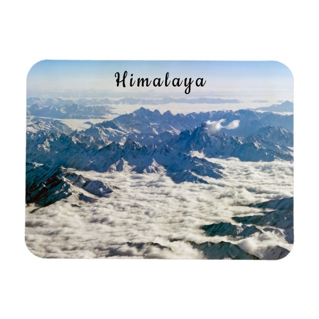 Himalaya-bergen under moln - Tibet Magnet (Horisontell)