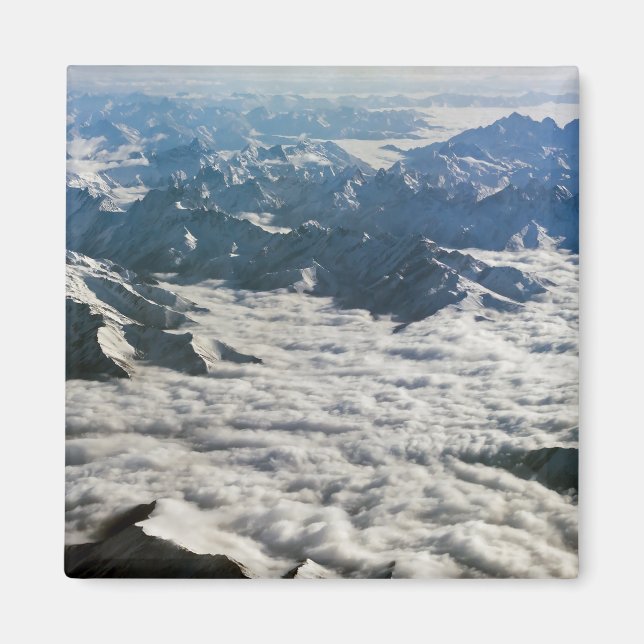 Himalaya-bergen under moln - Tibet Magnet (Framsidan)