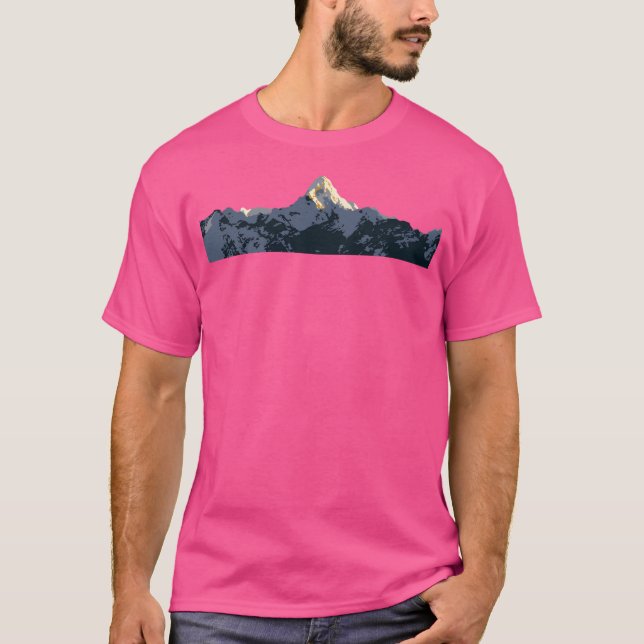 Himalaya Mountains Ama Dablam T Shirt (Framsida)