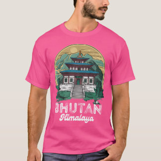Himalaya Temple Bhutan Costume Hiking Bhutanese Ou T Shirt