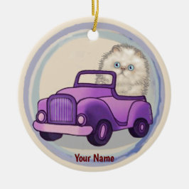 Himalayan Cat Car ornament