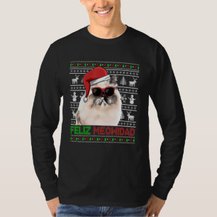 Himalayan Cat Feliz Meowidad jul T Shirt