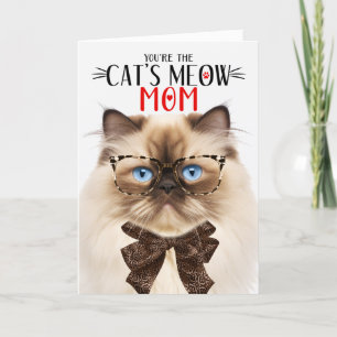 Himalayan Cat för Mamma på Mors dag Helgkort