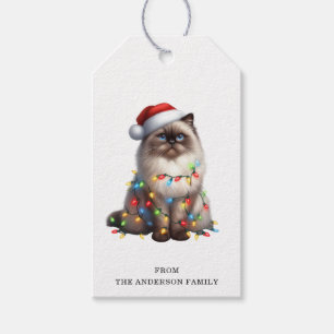 Himalayan Cat Gift Märkres Presentetikett