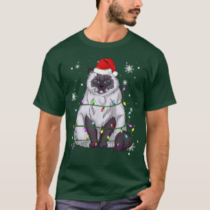 Himalayan Cat-juljulen Ljus-jultomten T Shirt