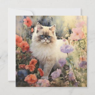 Himalayan Cat Julkort