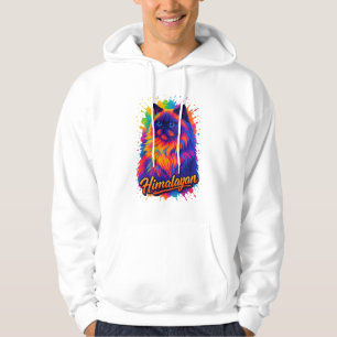 Himalayan Cat Pop Art - Colorful Neon Street-Art Hoodie